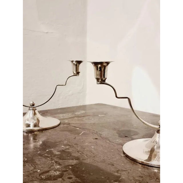 Danish Candleholders by Dana DFA, 1950s, Set of 2 For Sale - Image 4 of 8