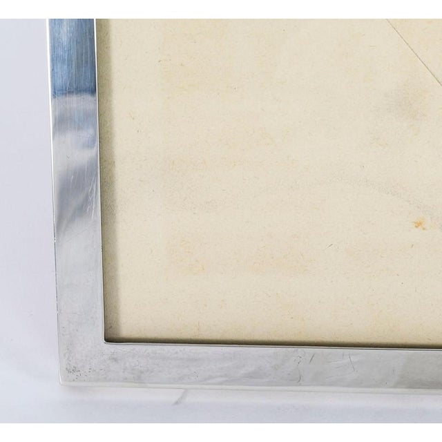 Vintage Sterling Silver Rectangular Portrait Photo Frame, 21st Century For Sale - Image 4 of 10