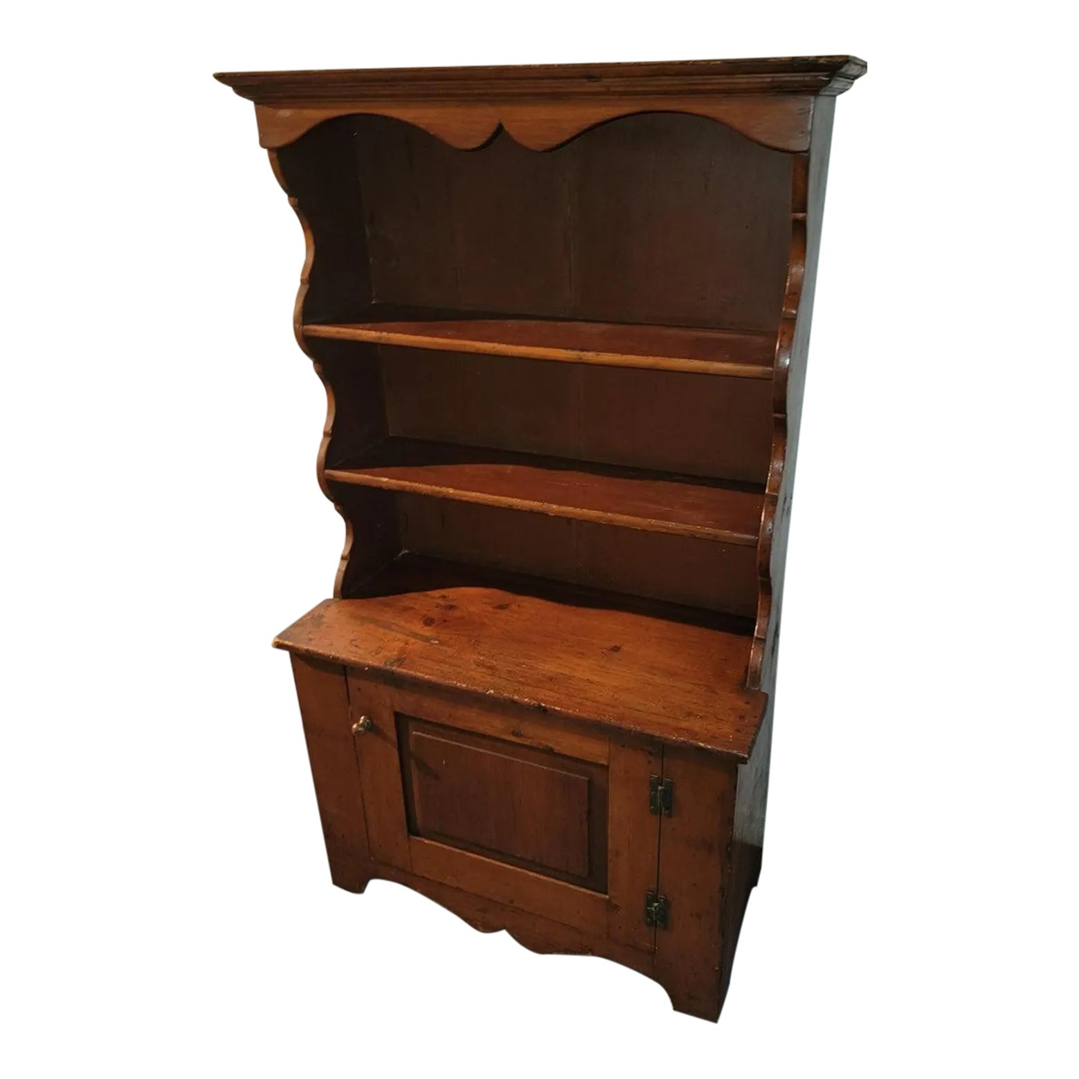 19thc Early Pine Step Back Cupboard Chairish