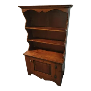 19thc Early Pine Step Back Cupboard