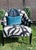 Thayer Coggin 1980s Thayer Coggin Modern Graphic Accent Chair For Sale - Image 4 of 5