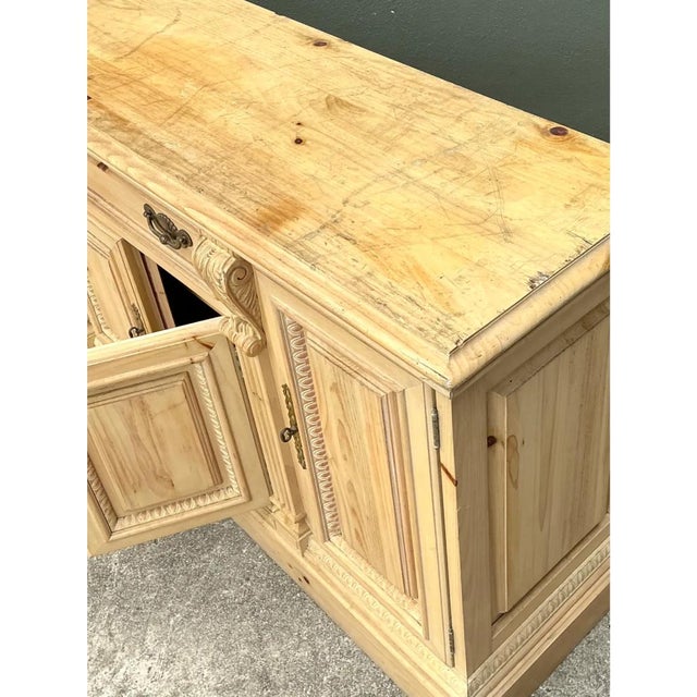 Vintage Link-Taylor Washed Pine Credenza For Sale - Image 11 of 12