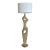 Abstract Modern Beige Solid Wood Almyra Floor Lamp For Sale