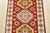 2020s Kazak Runner 2'7'' X 8'3'' Red Wool Geometric Hand-Knotted Oriental Rug For Sale - Image 5 of 12