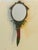1950s Antque Cloisonné Jay Strongwater Style Hand Mirror With Partrot For Sale - Image 5 of 7
