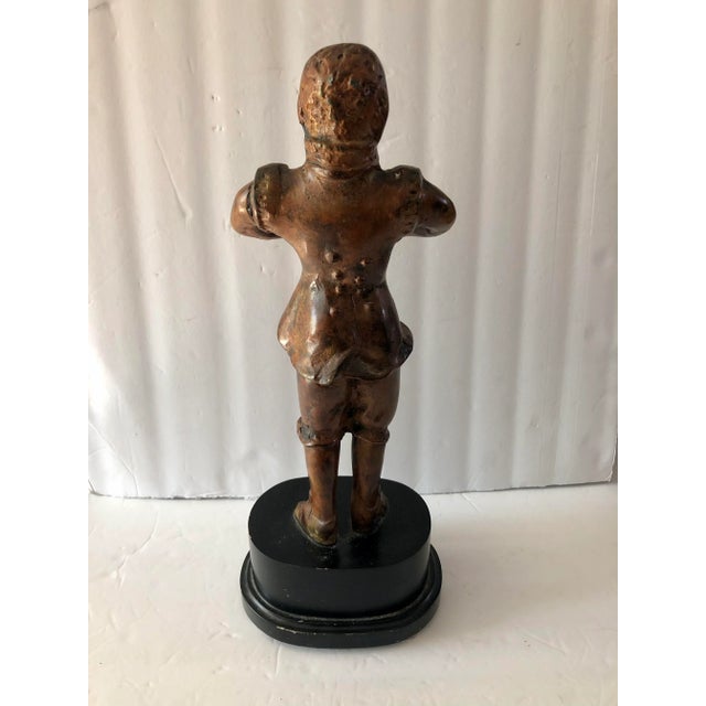 Victorian Style Bronze Butler Monkey Candle Holder For Sale - Image 10 of 11