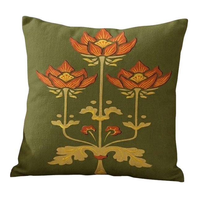 Exquisite Luxury Arts & Crafts Sofa Cushions – 1920s Design Cushion Cover Only For Sale