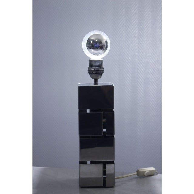 Vintage Chromed Lamp Base by Curtis Jeré, 1970s For Sale - Image 9 of 10