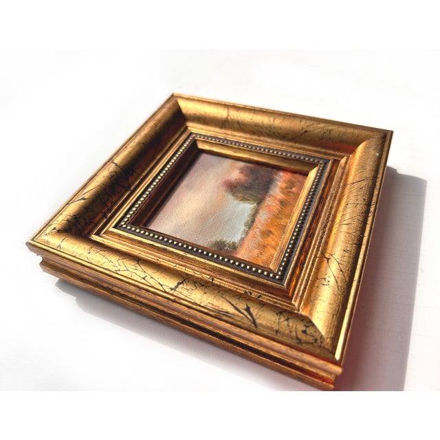 Realism Realism Framed Moody Painting Original Landscape by Valeriya Serova For Sale - Image 3 of 8
