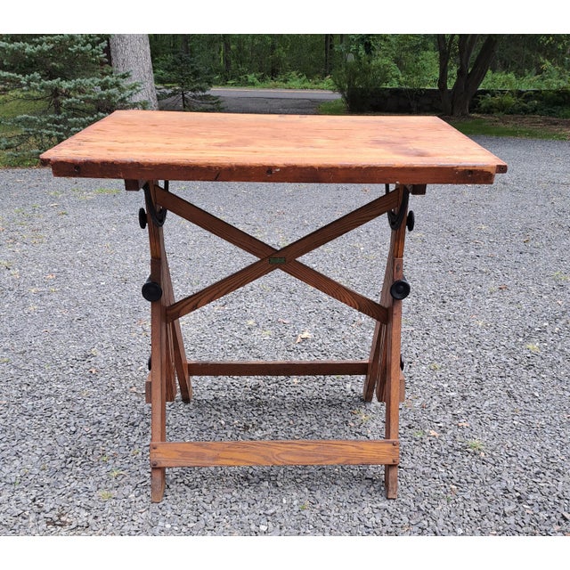 Antique Keuffel & Esser Popular Drawing Table For Sale - Image 10 of 13