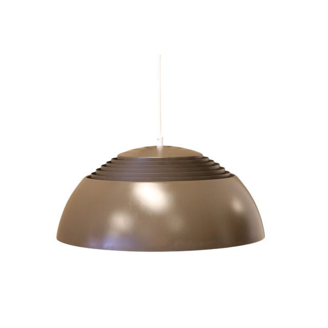 Black AJ Royal Pendant Lights in Metal by Arne Jacobsen for Louis Poulsen, 1960s, Set of 2 For Sale - Image 8 of 15