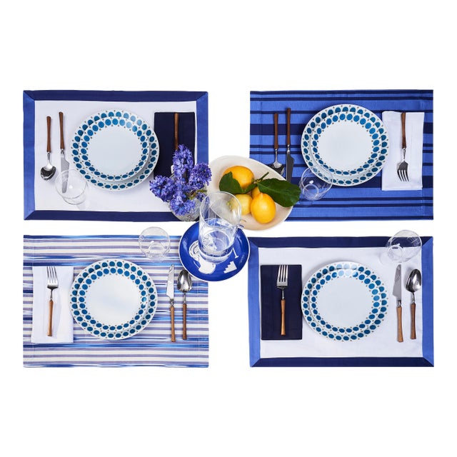KUTNU Marine STRIPES PLACEMAT, Set of 4 For Sale