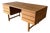 Danish Mid Century Modern Oak Executive Desk With Bookshelf Back, 1960s - In the Manner of Kai Kristiansen For Sale