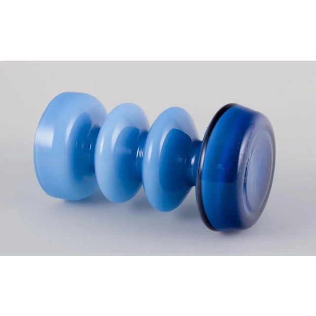 Wavy Art Glass Vases by P. O. Ström for Alsterfors Glasbruk, Sweden, 1960s, Set of 2 For Sale - Image 4 of 8