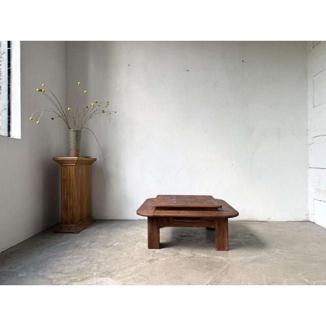 Double-Tiered Oak Coffee Table, 1970s For Sale - Image 13 of 18