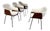 Wooden Shell Chairs, 1950s, Set of 4 For Sale