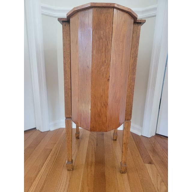 Wood American Oak Martha Washington Sewing Cabinet / Accent Chest, C. 1925–1935 For Sale - Image 7 of 15