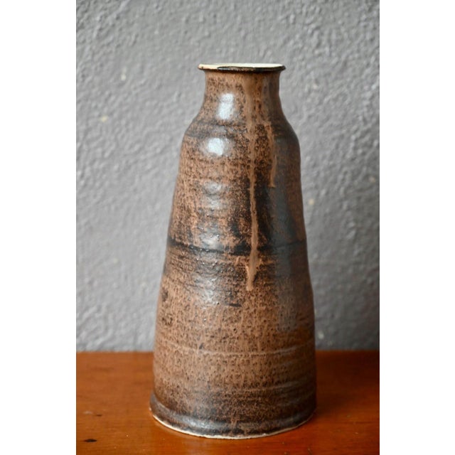 Ceramic Anthropomorphic Stoneware Bottle Vase, 1960s For Sale - Image 7 of 11