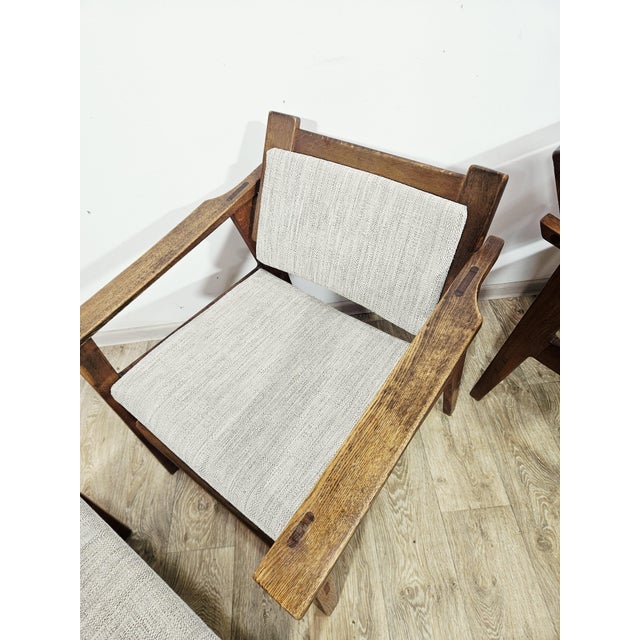 Lounge Chairs, Ottomans and Coffee Table by Heinz Heger for PGH Erzgebirgisches Kunsthandwerk, 1960s, Set of 5 For Sale - Image 17 of 18