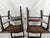 Pair of Vintage Tell City Style Dark Wood Chairs With Black Floral Needlepoint Seats For Sale - Image 11 of 14