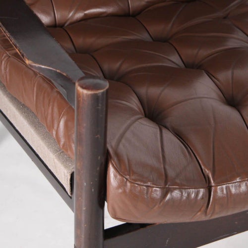 Set of Vintage Leather Armchairs, 1970s