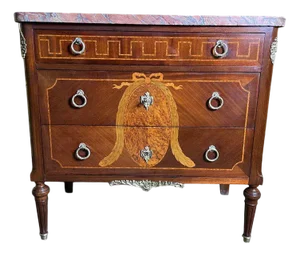 Louis XVI Commode in Marquetry