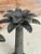 Coastal Coastal Metal Palm Tree Candle Holders-Pair For Sale - Image 3 of 11