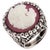 Miriam Salat Cameo Sterling Silver Ring with White Topaz and Resin For Sale In New York - Image 6 of 6