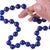 Late 20th Century 19" Vintage 14k clasp 14-15mm lapis lazuli beaded necklace For Sale - Image 5 of 6