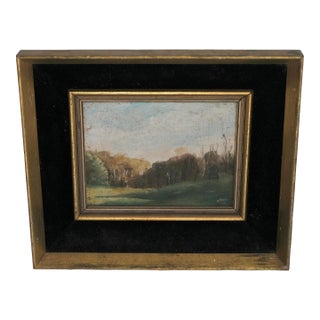 Mid-Century Impressionist Landscape Painting For Sale