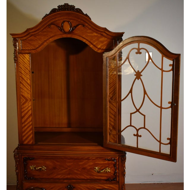 1920s Antique French Carved Satinwood China Chairish