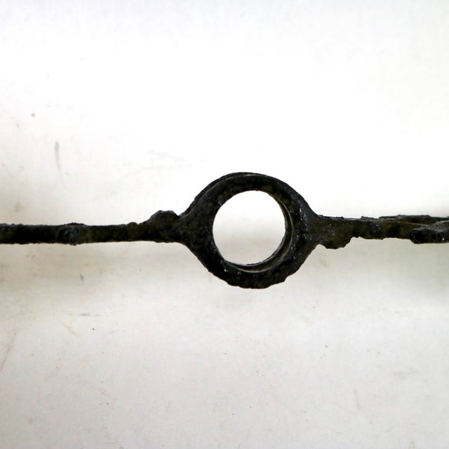 Late 19th Century Antique Cast Iron Lightning Rod Arrow With Green Glass Tail For Sale - Image 9 of 12