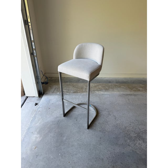 2020s Modern Chrome Bar Stools by Restoration Hardware For Sale - Image 5 of 10