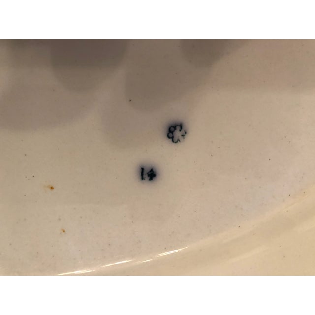 Traditional Blue and White Platter (Antique 1920's) For Sale - Image 3 of 5