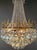 Antique Chandelier With Musical Motif Empire Historicism Style Brass Gold For Sale - Image 4 of 6