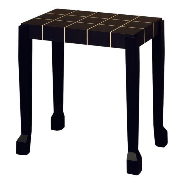 Hooves Side Table in Ebony Wood by Veermakers For Sale