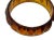 Vintage Carved Bakelite Bangle Bracelet in Marbled Amber Root Beer Tones For Sale - Image 6 of 7