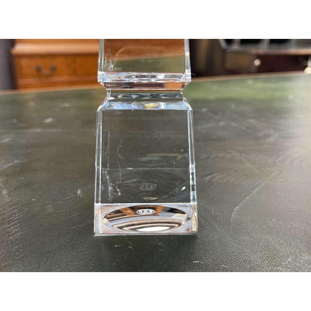 20th Century Crystal Obelisk from Baccarat For Sale - Image 10 of 13