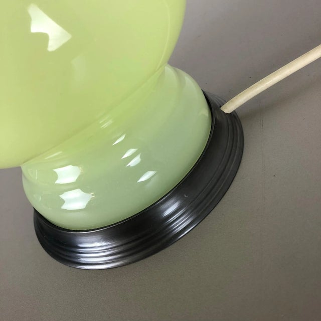 Opaline Murano Glass Lime Table Light from Cenedese, 1960s For Sale - Image 12 of 14