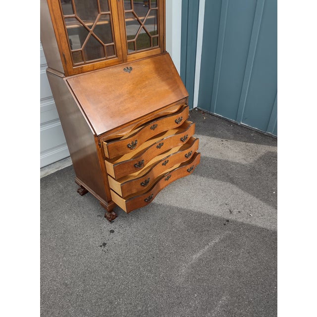 1940s Governor Winthrop Mahogany Secretary Desk Chairish