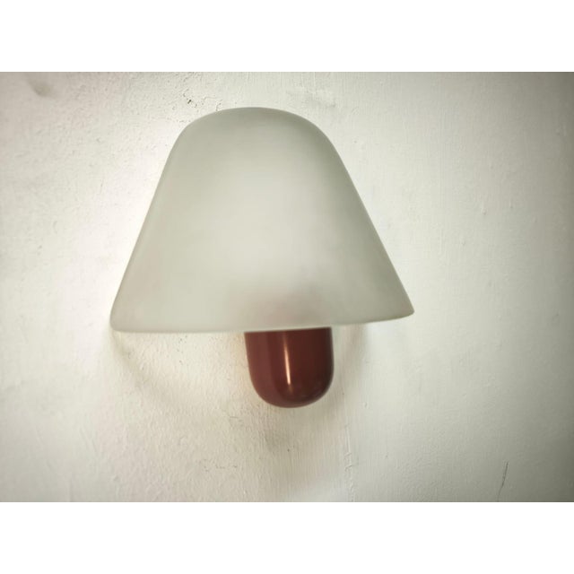 Red Wall Light from Veart, 1980s For Sale - Image 4 of 6