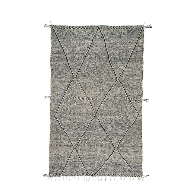 Flatweave Rug in Hand-Knotted Wool Rug by Azele Studio For Sale - Image 11 of 11