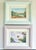 1970s Original Carolton Barron Florida Marsh Landscape Painting in Light Blue Frame For Sale - Image 9 of 9