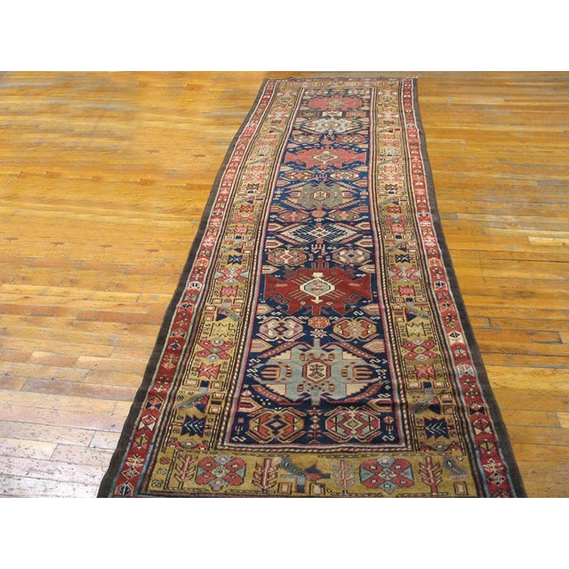 Antique N.W. Persian Persian Blue 1870s Rug, Circa Date: 1870s. This exceptional Northwest Persian piece represents the...