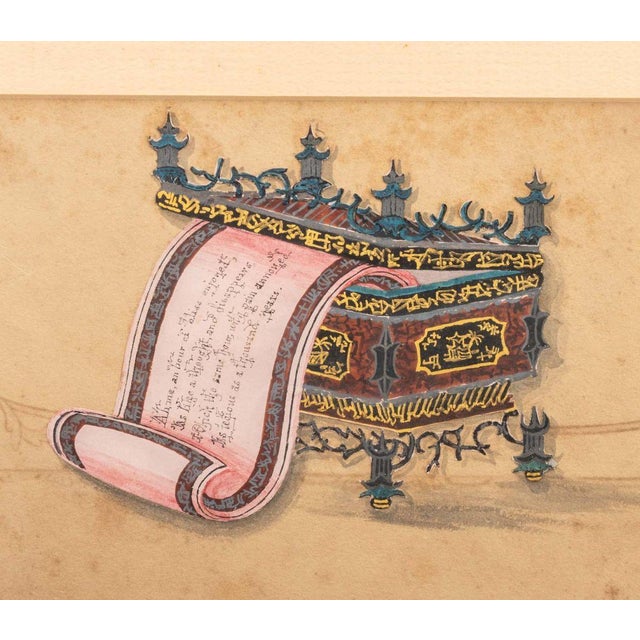 Victorian Victorian Framed Japonisme Collage, 19th C. For Sale - Image 3 of 7