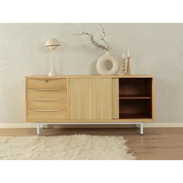 Vintage Walnut Sideboard, 1950s For Sale - Image 3 of 11