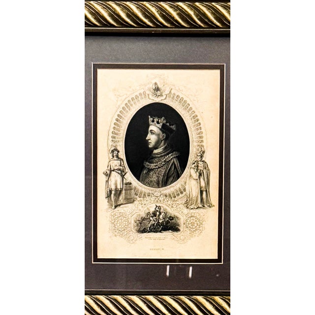 Late 19th Century Triple Gallery Set of King Henry, King James and and the Angel of God Called to Hagar Out of Heaven by E. Brandard - Set of 3 For Sale In Charleston - Image 6 of 12