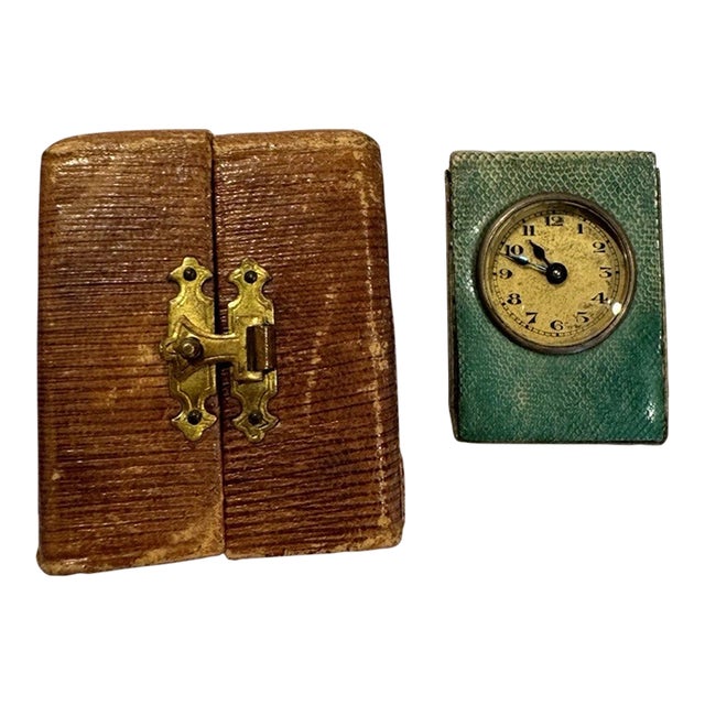 Antique Miniature Swiss Carriage Clock With Guilloche Enamel For Sale