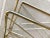Brass -Mid 20th-Century Atomic-Style Brass-Plated Metal Wire Media Rack For Sale - Image 8 of 13