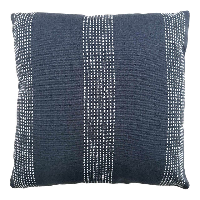 Caper Slate Blue Outdoor Pillow For Sale
